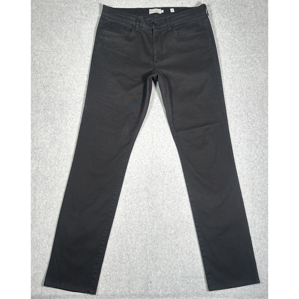 Vince Men's Pants Size 32 Black Slim‎ 5-Pocket Stretch Chino - Picture 2 of 8